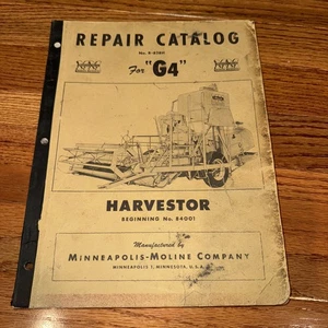 Repair Catalog R-828H for Minneapolis-Moline~Harvestor G4, Beginning No 84001 - Picture 1 of 24