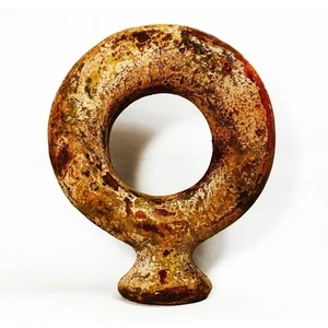 Antiker griechischer römischer glasierter Terrakotta Ringkolben Wassergefäß Krug Museumsqualität - Bild 1 von 6