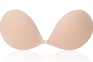 Awant Strapless Sticky Bra Invisible Silicone Adhesive Bra Backless Nude,Size:C - Picture 1 of 4