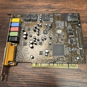 Creative Technology Sound Blaster Live! Tarjeta de sonido PCI (CT4830) totalmente probada - Imagen 1 de 4