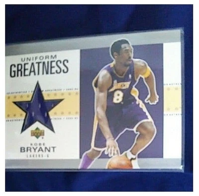 2002 Upper Deck KOBE BRYANT UNIFORM GREATNESS LA GAME WORN PATCH #KB-U NICE - Image 1 of 4