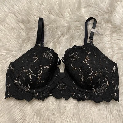 Aerie 36D Bra Black Tan Real Power Balconette Underwire Back Closure - Image 1 of 4