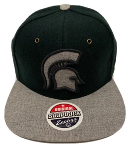 Zephyr NCAA Michigan State Spartans RARE "Executive" Flat Bill SnapBack Hat NWT - Picture 1 of 5