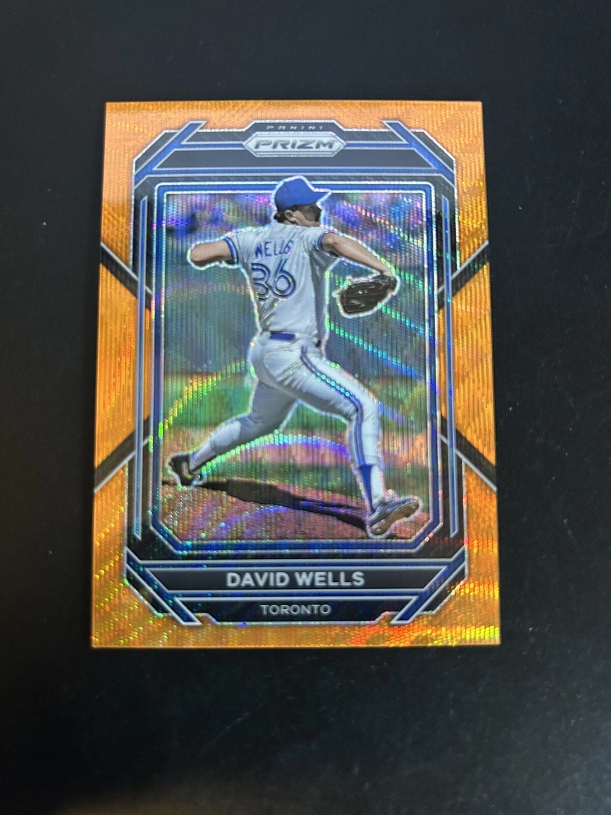 2023 Prizm Baseball, David Wells Orange Pulsar Prizm 12/50 # 237, L-6