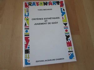 Critères esthétiques et jugement de goût, Yves Michaud - Picture 1 of 1
