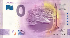 0€ ZERO EURO SOUVENIR BANCONOTA UFFICIALE ITALIA 2021 - LIGURIA - Imagen 1 de 1