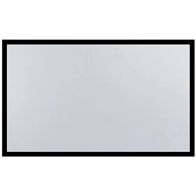 130inch Aluminum Fixed Frame 16:9 Projector Screen White Home Theater TV Movies - Image 1 of 4