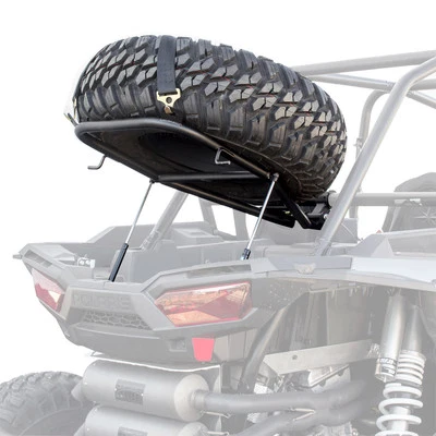 HMF Racing IQ Spare Tire Mount Rack Black Polaris RZR XP/4 1000 Turbo 4 - Image 1 of 4