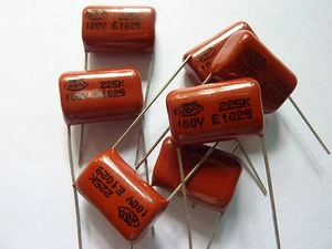 10pcs 100V 225 K 2.2uf 2200nf 2200000pf P15 CL21 CBB metal film capacitor - Bild 1 von 1