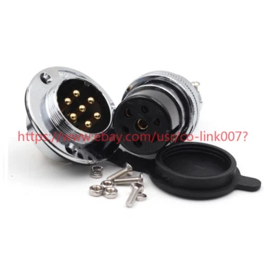 ZHOCN GX30 7Pin Flange Aviation Waterproof Connector,Panel Mount Plug Socket - Image 1 of 4
