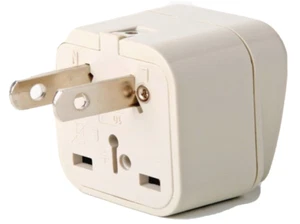 Universal To American Plug Adapter Type A From EU UK To U.S USA Style White  - Picture 1 of 2