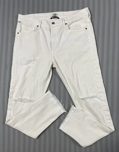 Citizens of Humanity Womens Jeans Corey Slouchy Slim Distressed White 29x29 USA - Picture 1 of 23