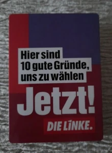 Flyer gefaltet    DIE LINKE 2021   Hier sind 10 gute Gründe uns zu wählen Jetzt! - Bild 1 von 3