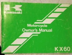 Kawasaki KX60 B7 1991 manual del propietario de motocicleta 99920-1547-01 - Imagen 1 de 5