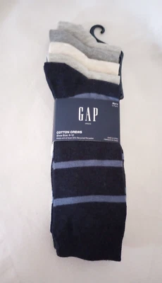 Gap Men's Cotton Crew Dress Soft Socks 5 Pairs Size 6-12 NWT - Image 1 of 4