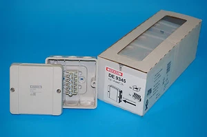 Hensel DE 9345 Abzweigdose 5 Stck. AP IP55 98x98x52mm Abzweigkasten m. Klemme - Bild 1 von 4