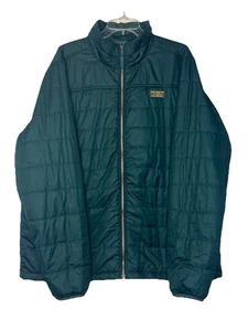 L.L.Bean Mountain Classic Puffer Jacket Green Gr. XXL 100% Polyester Full Zip - Bild 1 von 10