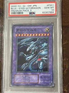 Yu-Gi-Oh! TCG PSA 10 Blue-Eyes Ultimate Dragon 2000 P3-01 Super Rare Japanese - Picture 1 of 5