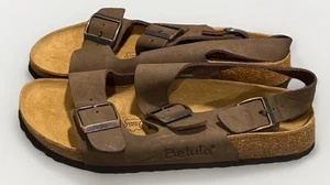Sandalia Birkenstock Betula Plantilla Estrecha Marrón 42 Unisex Tirantes M 9 W 11 Nueva Sin Caja - Imagen 1 de 7