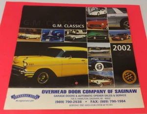NOS 2002 G.M. Classics Advertising Promotional Calendar - Overhead Door Company - Picture 1 of 1