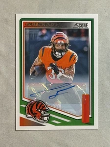 Panini Score Chase Brown Auto 2025 #157 Bengals (A) - Imagen 1 de 2
