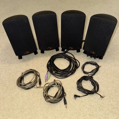 Klipsch ProMedia 5.1 THX Certified Speakers and Wires Four 4 Speakers Only - Image 1 of 4