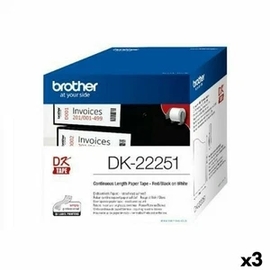 Bande continue de papier thermique Brother DK-22251 - Photo 1/3