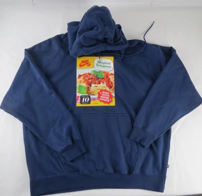 NIKE SB Spaghetti Boloñese Skate Sudadera con Capucha Medianoche Azul Marino Para Hombre XXL FB8572 Foto 1 de 4