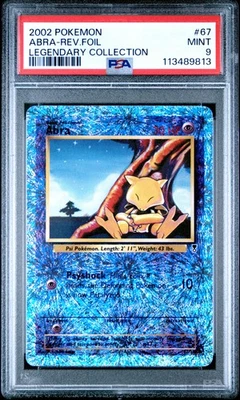 2002 POKEMON LEGEND COLL #67 ABRA-REVERSE FOIL PSA 9 - Image 1 of 2