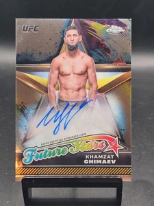 2024 TOPPS CHROME UFC KHAMZAT CHIMAEV FUTURE STARS AUTO #FSA-KCH - Picture 1 of 5