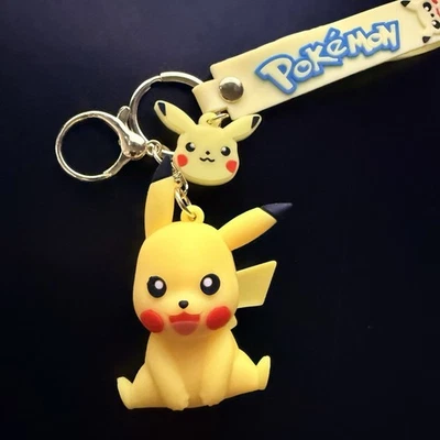 POKEMON PIKACHU 3D PVC Cartoon Keychain Pendant - Image 1 of 4