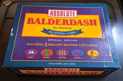 ABSOLUTE BALDERDASH GAME : Special Edition By Drumond Park 1999 Complete NICE - Image 1 of 4