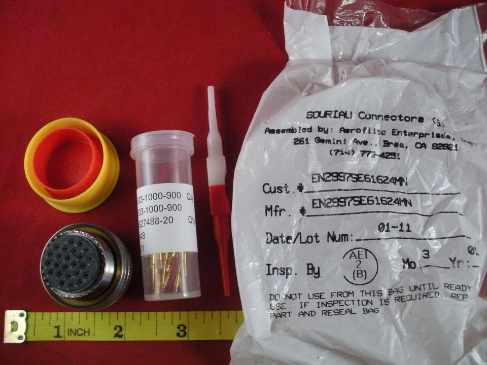 Souriau Deutsch EN2997SE61624MN Circular Connector Plug Cable Socket 24 pin 983 - Image 1 of 1