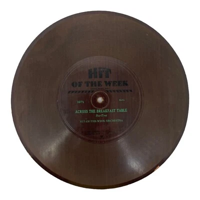 Hit-Of-The-Week Orchestra ‎– Across The Breakfast Table 1930 Flexi-disc, 10", 78 - Image 1 of 2