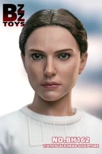1/6 Female Natalie Portman Head Sculpt Carved For 12" Action Figure Body Toys - Afbeelding 1 van 12