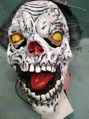NWT Light Up Zombie Skull Unisex Mask. One Size Fits All  - Image 1 of 4
