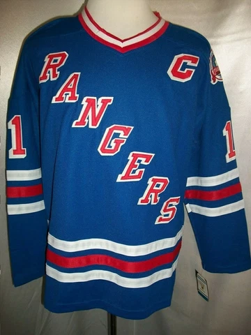 Mark Messier New York Rangers Blue "1994 Stanley Cup Throwback" CCM NHL Jersey Cover