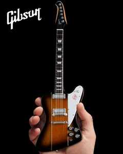 Gibson Firebird V Vintage Sunburst Handcrafted 1:4 Scale Mini Guitar Model - Picture 1 of 4