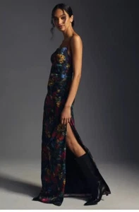 Nuevo Maxi Vestido Plisado Anthropologie Hutch Talla 22 W - Imagen 1 de 7