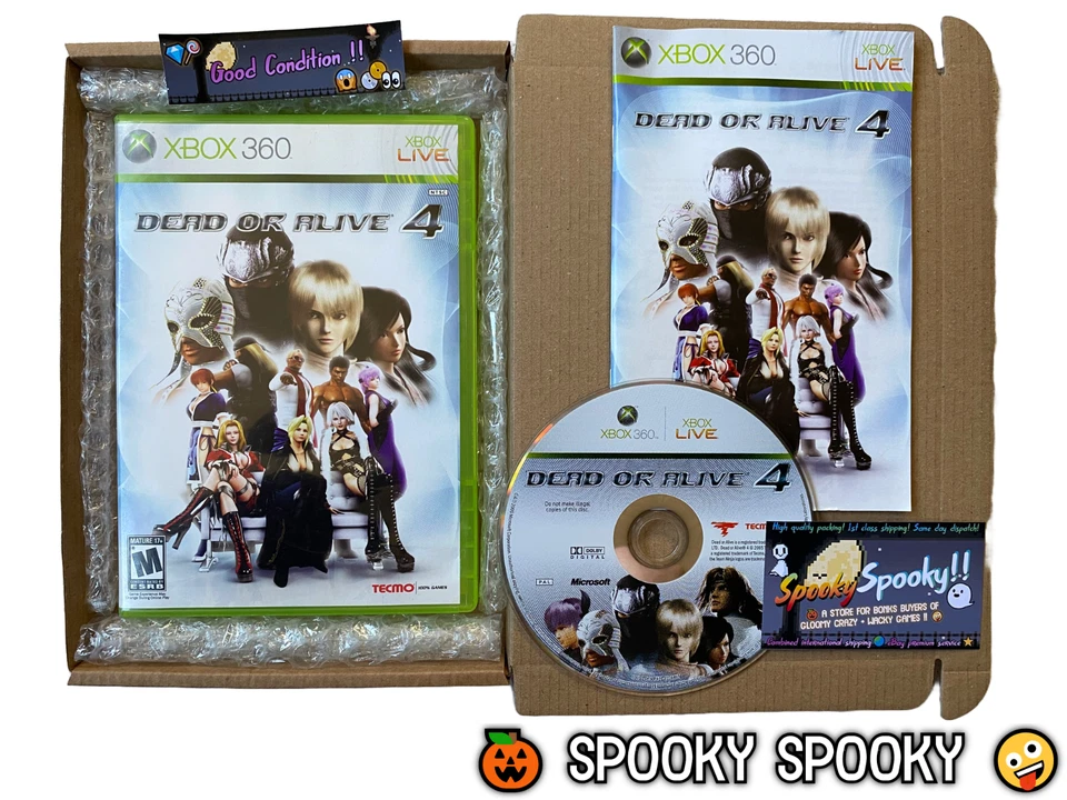 Dead or Alive 4 XBOX 360 - NTSC-U/C USA GC CIB - High Quality Packing - Tracked - Image 1 of 4