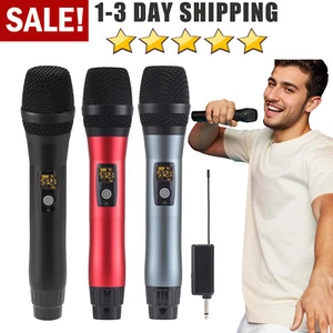 Wireless VHF Professional Microphone Handheld Mic System Karaoke w/Receiver - Picture 1 of 16