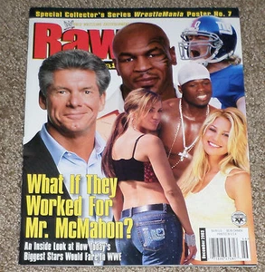 WWF RAW MAGAZINE December 2003 VINCE MCMAHON with other CELEBRITIES Cover - Picture 1 of 2