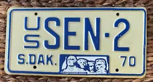 South Dakota 1970 US-Senator # 2 Nummernschild # US SEN-2 - Bild 1 von 1