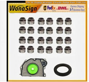 Valve Steem Crankshaft Seal For 16-24 Jeep Wrangler Chrysler Dodge Ram 1500 3.6L - Picture 1 of 5