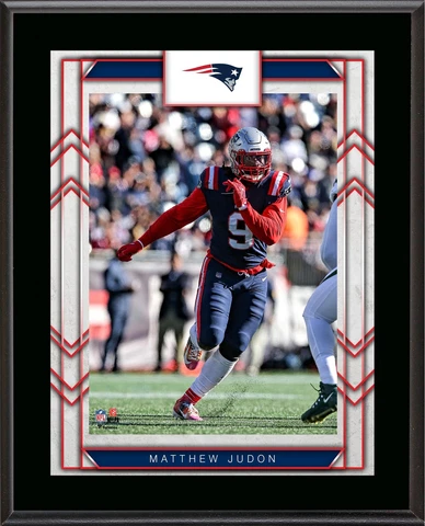 Matthew Judon New England Patriots 10.5" X 13" Sublimated Player Plaque Cover