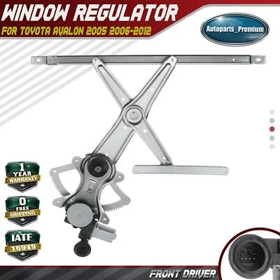 Regulador de ventana delantero izquierdo con motor de 6 pines para Toyota Avalon 2005-2012 sedán Foto 1 de 4
