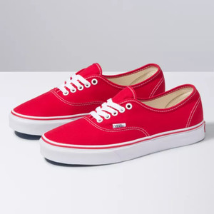 low top red vans