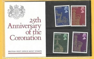 GB 1978 Presentation Pack #101 - 25th Ann CORONATION - MNH stamps - in slip case - Picture 1 of 2
