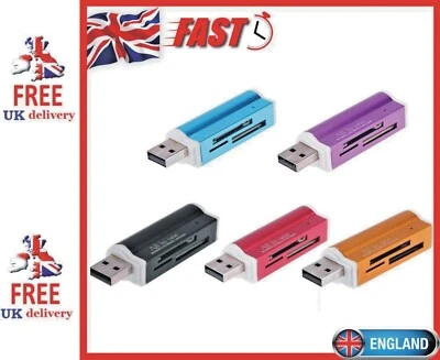All in 1 One USB Memory Card Reader Adapter for Micro SD MMC SDHC TF M2 UK - Image 1 of 4
