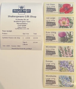 SHAKESPEARE MACHIN / FLOWER COLLECTOR STRIPES / SET / 1ST - NEW 2021 VALUES - Bild 1 von 7